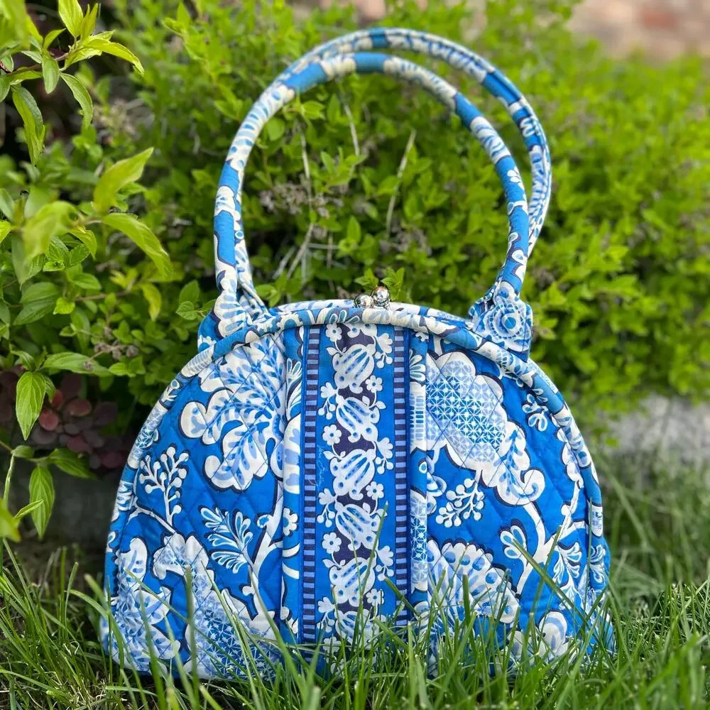 Vera Bradley Blue and White Floral Handbag